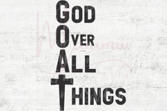 God Over All Things SVG | Faith Christian Quote SVG PNG DXF Product Image 4