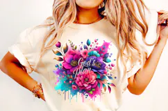 God's Plan PNG, Floral Christian Sublimation, Jesus PNG Product Image 2