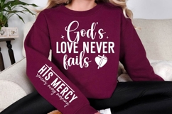 God’s Love Never Fails SVG Design Product Image 2