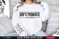 God’s Promises Never Fail SVG Design Product Image 1