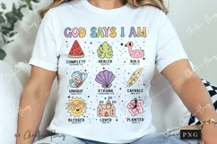 God Says I Am Summer PNG | Beach PNG Product Image 3