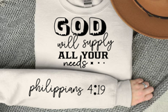 God Will Supply All Your Sleeve SVG Design Product Image 3