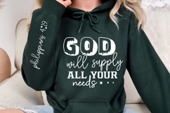 God Will Supply All Your Sleeve SVG Design Product Image 2