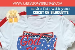 Patriotic Sublimation PNG | God Bless | Fourth of July Product Image 2