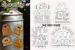 God Bless The Farmer Magnets Laser SVG&#039;s Product Image 2