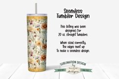 God Created Mothers - 20oz Floral Seamless Tumbler Wrap Product Image 3
