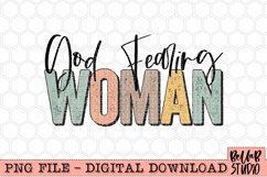 God Fearing Woman Sublimation Design Product Image 2