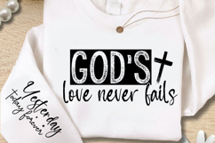 Gods Love Never Fails SVG Design Product Image 2