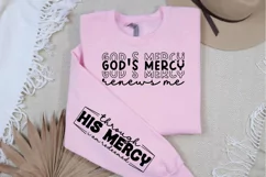 God's mercy renews me Sleeve PNG Design Product Image 3