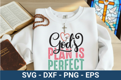 God’s Plan Is Perfect - Christian SVG Design Product Image 1