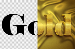 Gold 3D editable text effect Product Image 2