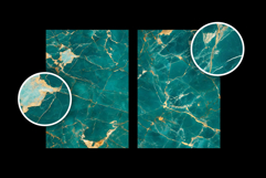 Gold and Teal Marble Textures Product Image 3