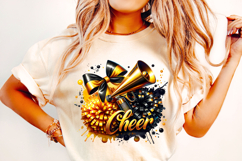 Cheer PNG, Cheerleader PNG, Cheer Coquette PNG, Cheer Bow Product Image 2