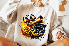 Cheer PNG, Cheerleader PNG, Cheer Coquette PNG, Cheer Bow Product Image 3