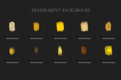 Gold Brush Strokes Clipart Product Image 2