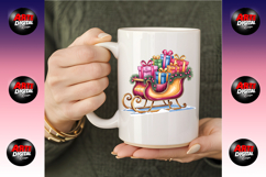 Gold Luxury Christmas Clipart Set Product Image 9