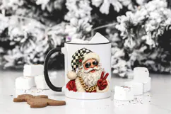 Cool Santa PNG, Sunglasses Christmas Santa Graphic Product Image 4