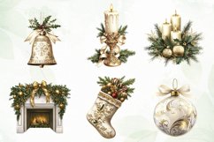 Gold Christmas Luxury Clipart Product Image 7