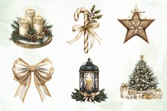 Gold Christmas Luxury Clipart Product Image 5