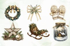Gold Christmas Luxury Clipart Product Image 3