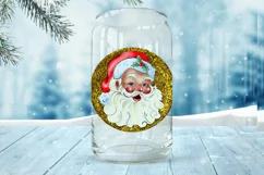 Gold Christmas Png 16oz Libbey Glass Tumbler Sublimation Product Image 2