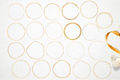 Black Watercolor &amp; Gold Circles for LOGO - PNG Overlays Product Image 3