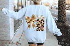 Gold Coquette Hello 2026 PNG Product Image 6