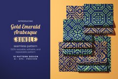 Gold Emerald Arabesque - Seamless Pattern Product Image 1