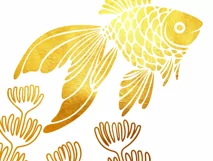 Goldfish and sea plants Svg, Ocean SVG, Fish clipart Beach Product Image 3