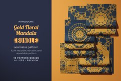 Gold Floral Mandala - Seamless Pattern Product Image 1
