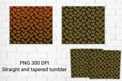 Leaves tumbler design | Tumbler sublimation wrap Product Image 2