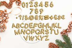 Gold Foil Balloons Alphabet and Numbers Clipart