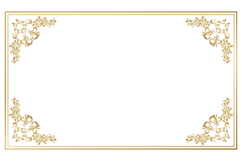 Gold frame floral border ornament element background Product Image 1