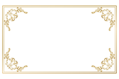 Gold frame floral border ornament element concept Product Image 1