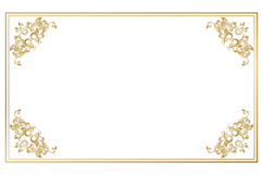 Gold frame floral border ornament element template Product Image 1