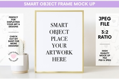 Gold Frame Mock Up | Photo Frame Smart Object Mockup Product Image 1
