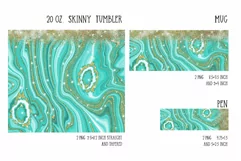 gold glitter agate sublimation design for tumbler and mug and pen
