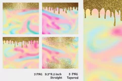 gold glitter rainbow unicorn skinny tumbler sublimation