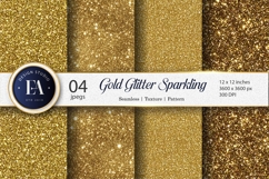 Sparkling Gold Metallic Glitter Seamless Digital Paper Product Image 1