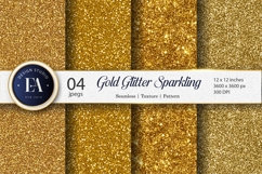 Metallic Gold Glitter Shiny Seamless Texture Digital Paper Product Image 1