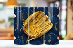 seamless gold glove sublimation, metallic leather mitt design, award winning baseball wrap, trophy quality sublimation file, 20oz skinny tumbler wrap, tapered seamless sublimation design, straight tumbler wrap png, premium baseball glove art, seamless awa