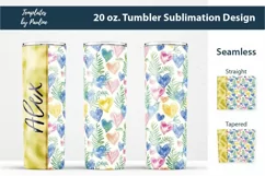 Yellow Heart Add Your Name Tumbler Wrap for sublimation