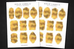 Gold Labels With And Without Borders Product Image 2