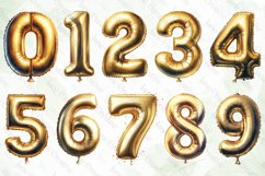 Gold Letter Balloons Sublimation Bundle Product Image 2