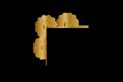 Gold mandala floral corner ornament element vector Product Image 2