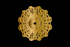 Gold mandala floral decorative element art Product Image 2