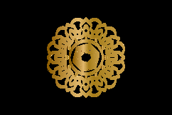 Gold mandala floral decorative element design Product Image 2