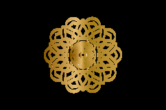 Gold mandala floral decorative element graphic Product Image 2