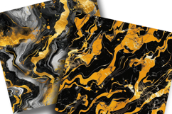 Seamless Gold Liquid Marble Digital Paper Pack Product Image 2