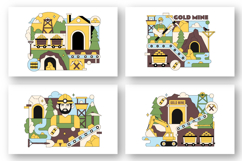 10 Gold Mine Industry Illustration Product Image 3